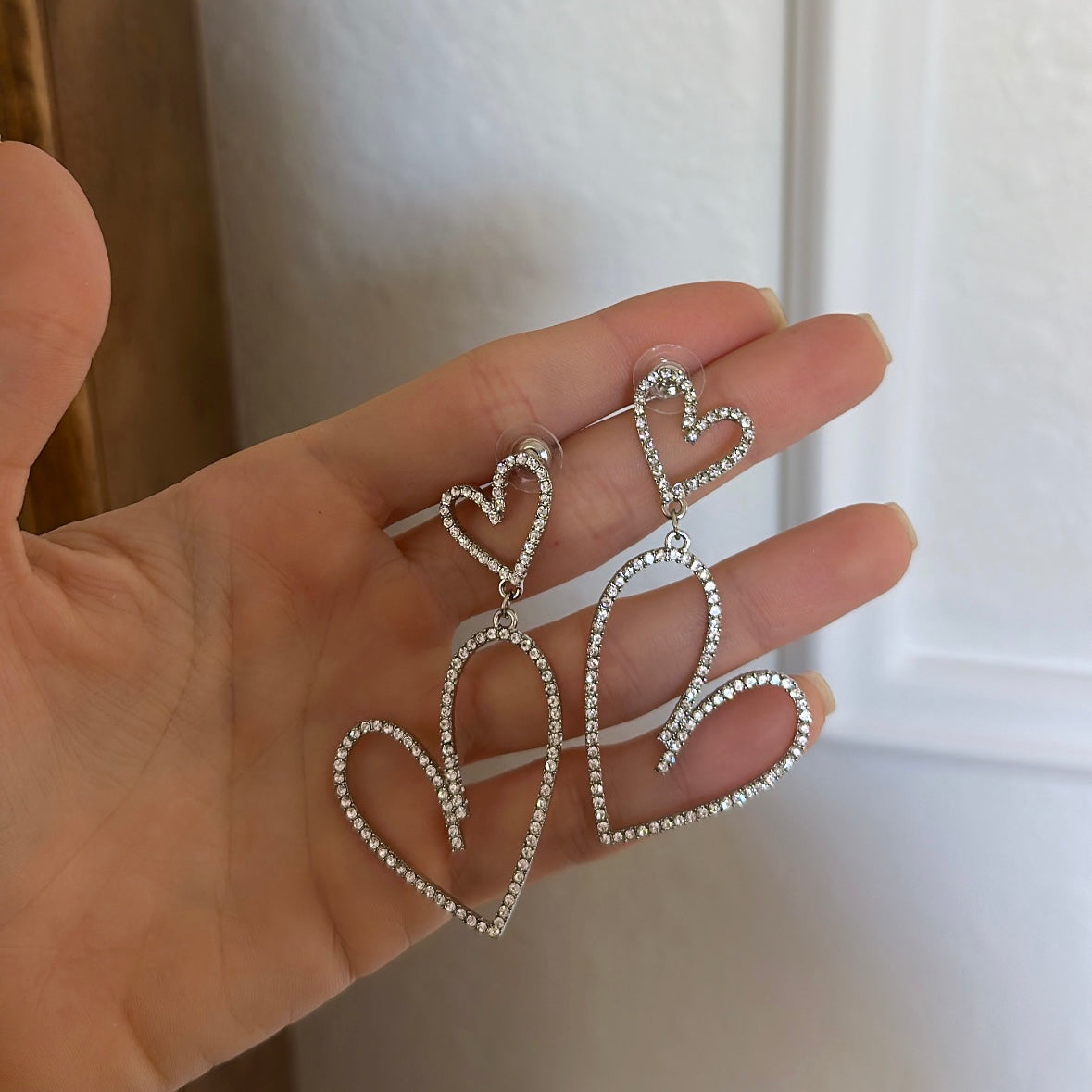 Bright heart earrings