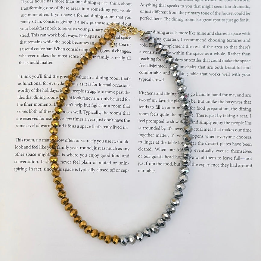 Silver/golden choker
