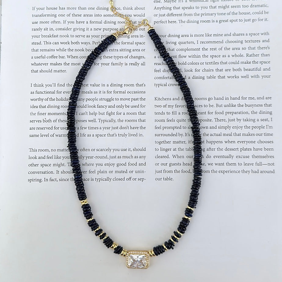 Navy blue puka