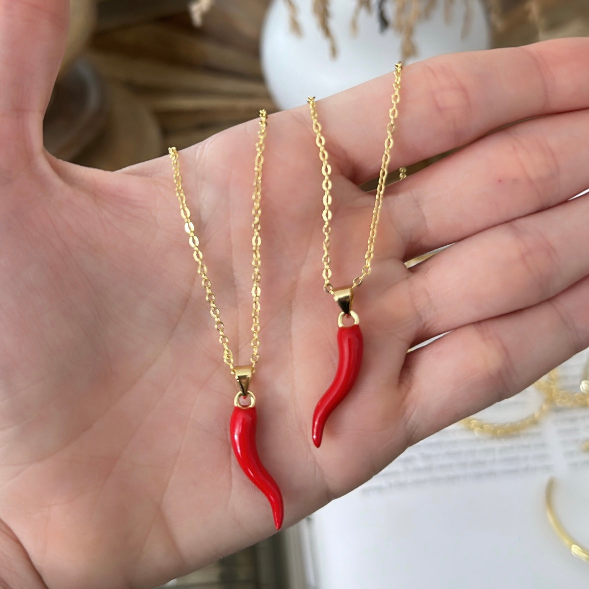 Red necklace