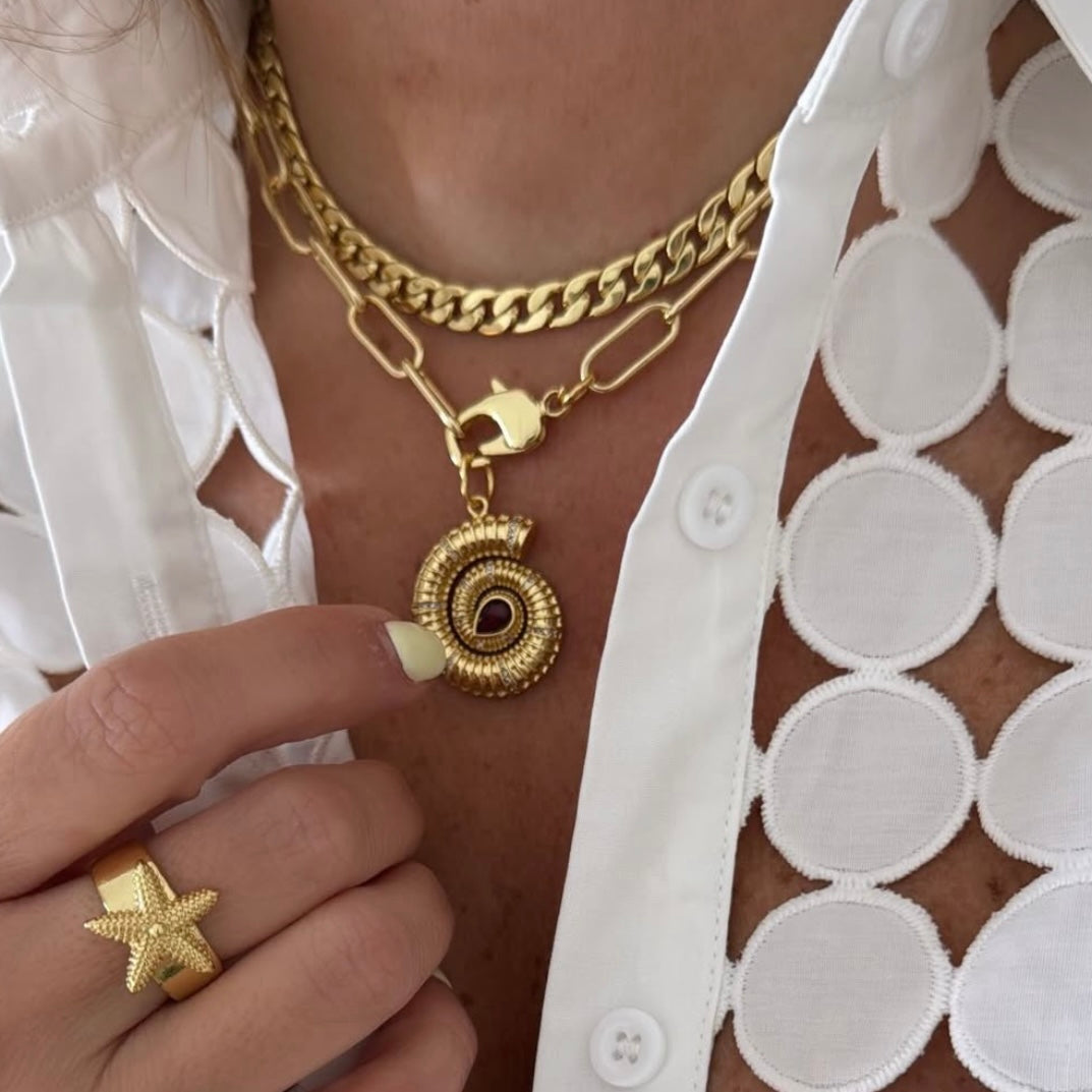 Snail necklace