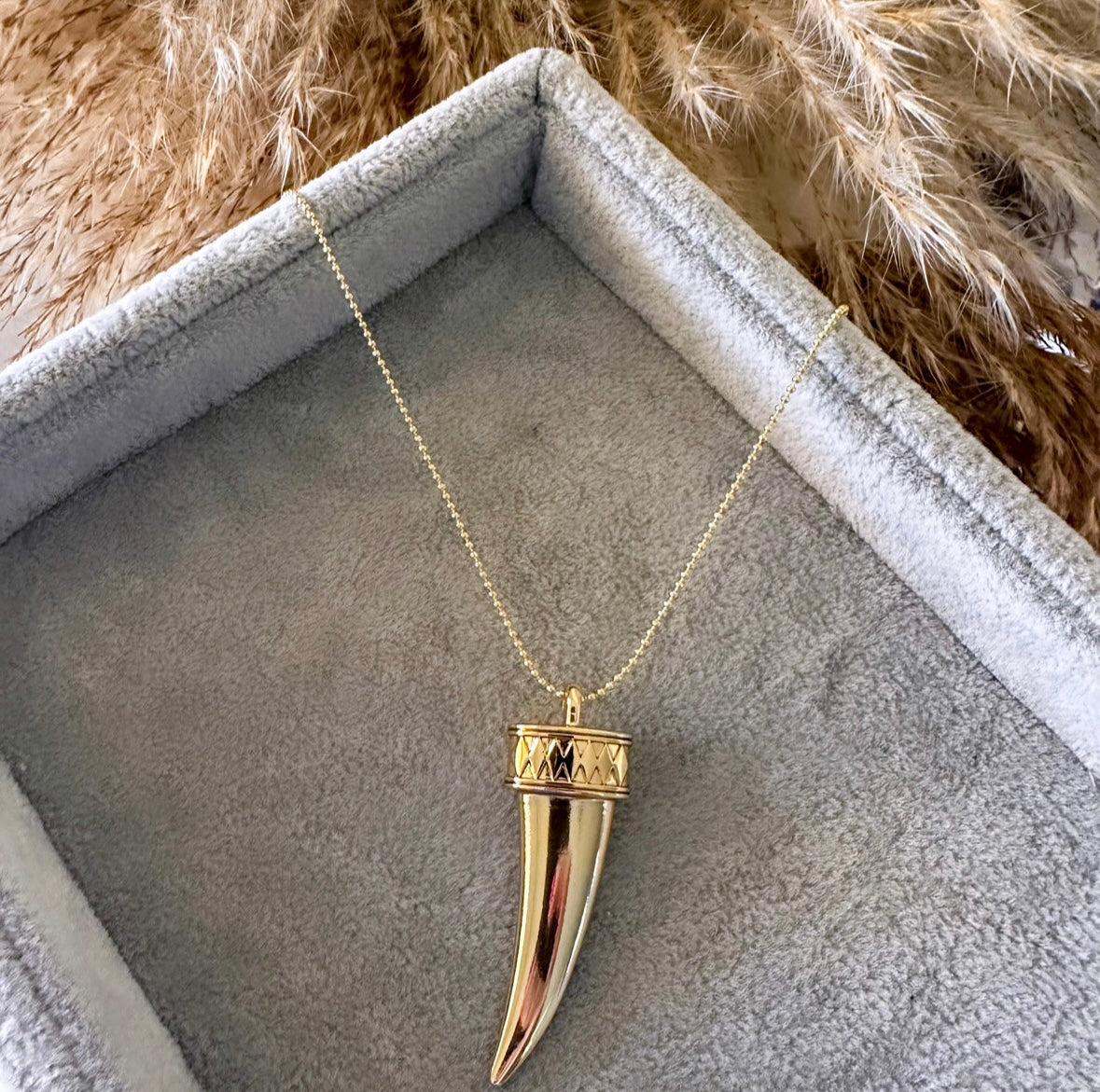 Horn Gold necklace