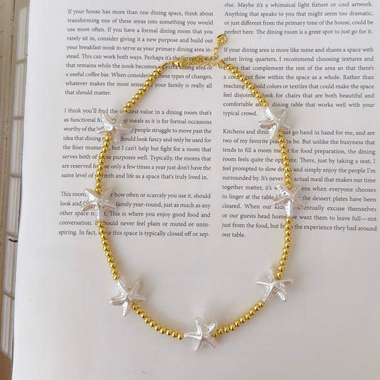 Nacar star necklace