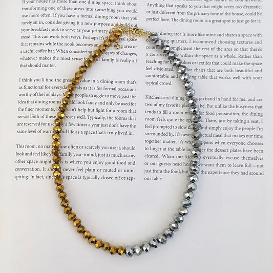Silver/golden choker
