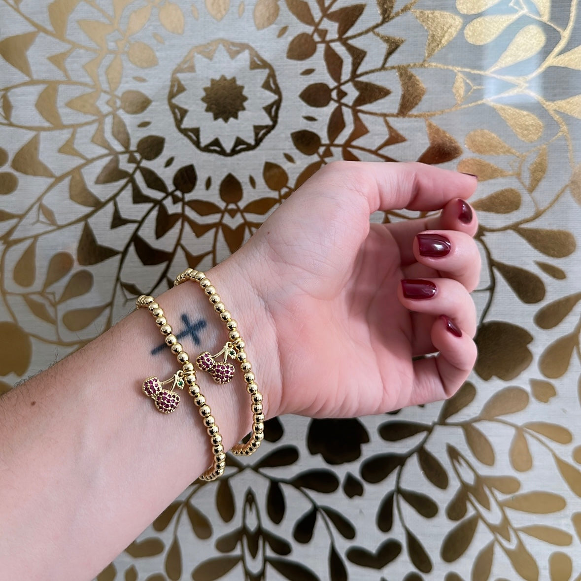 Cherry bracelet