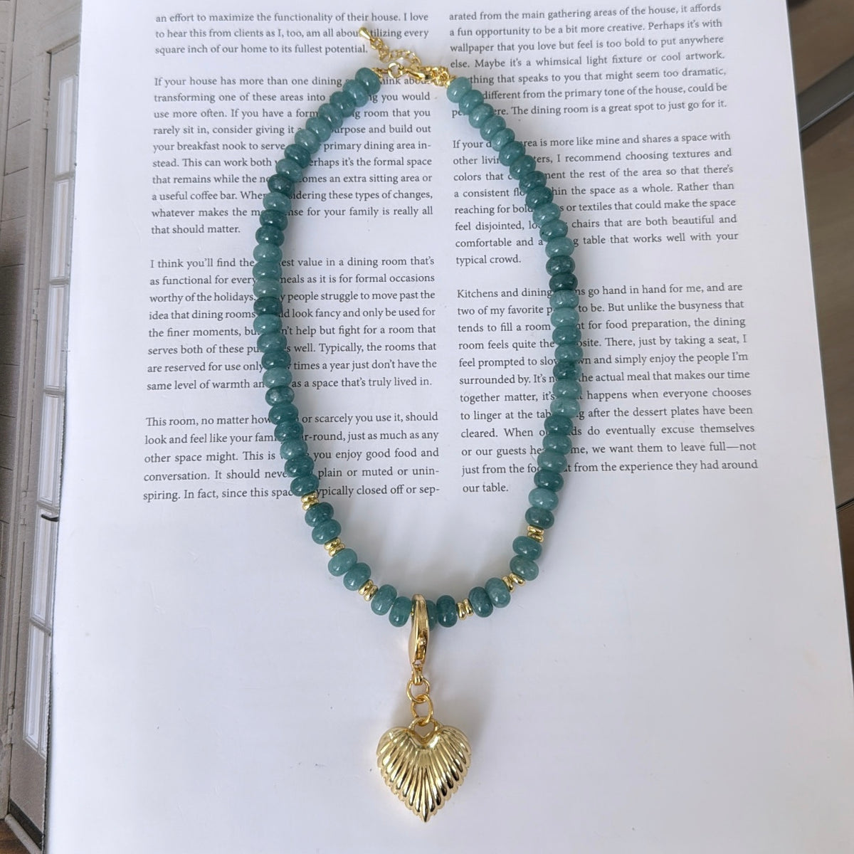 Blue necklace