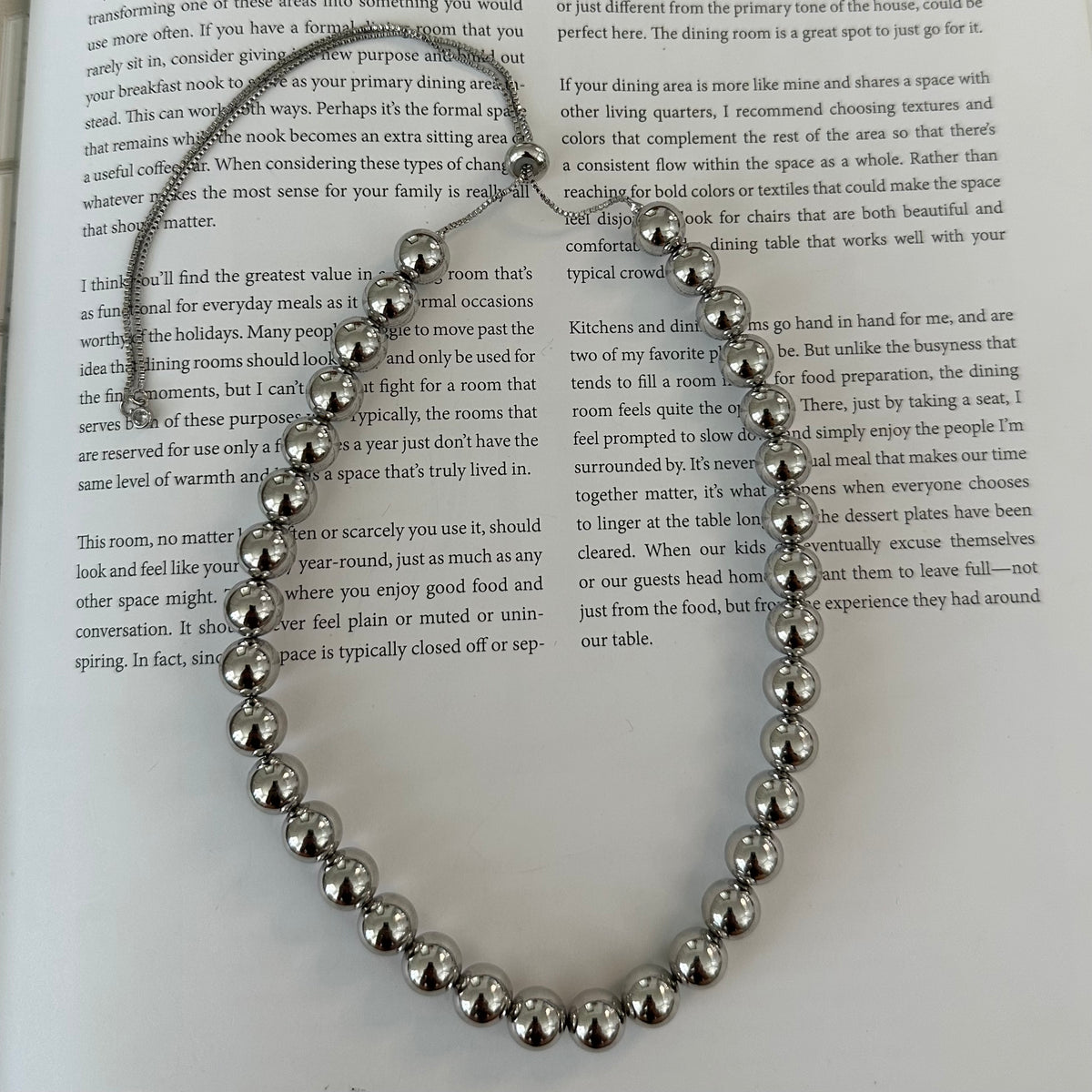 Silver choker