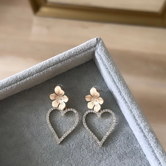 Clear earrings