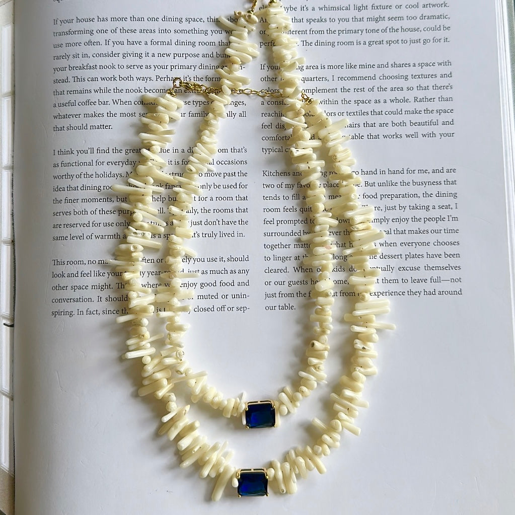 Blue necklace