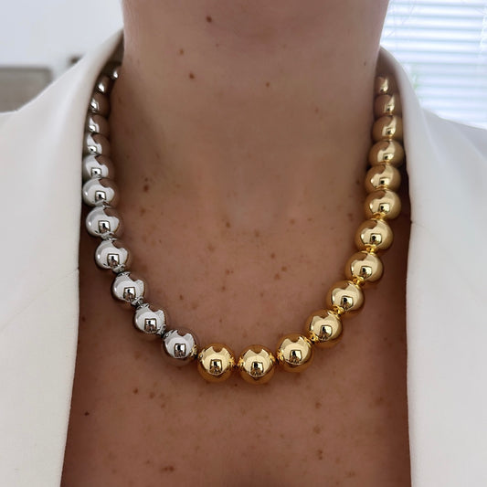 Silver/gold necklace