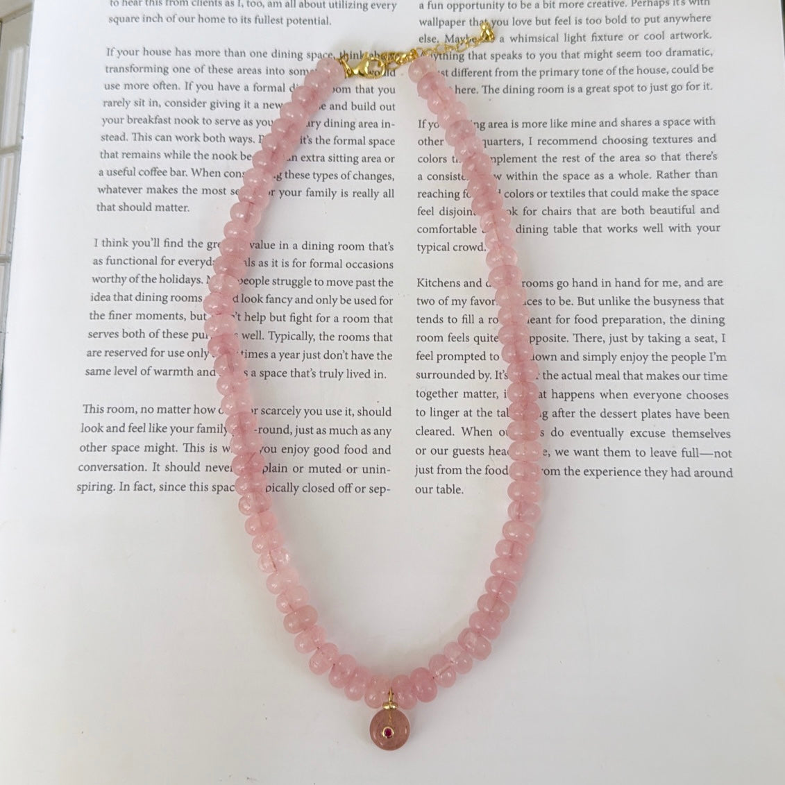 Pink necklace