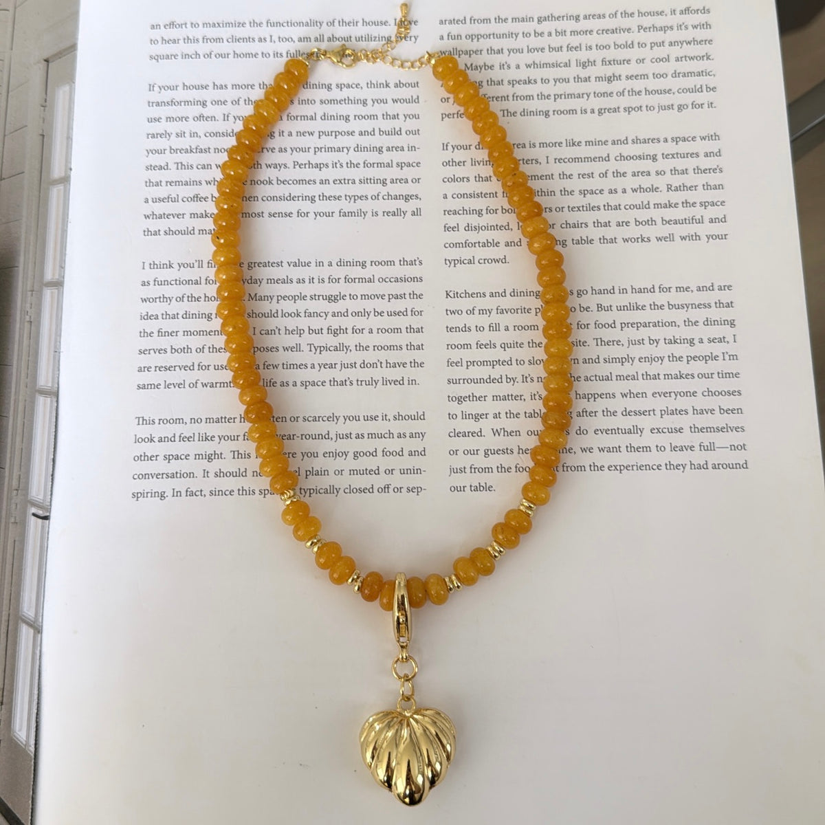 Yellow necklace