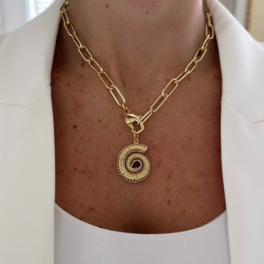 Snail necklace
