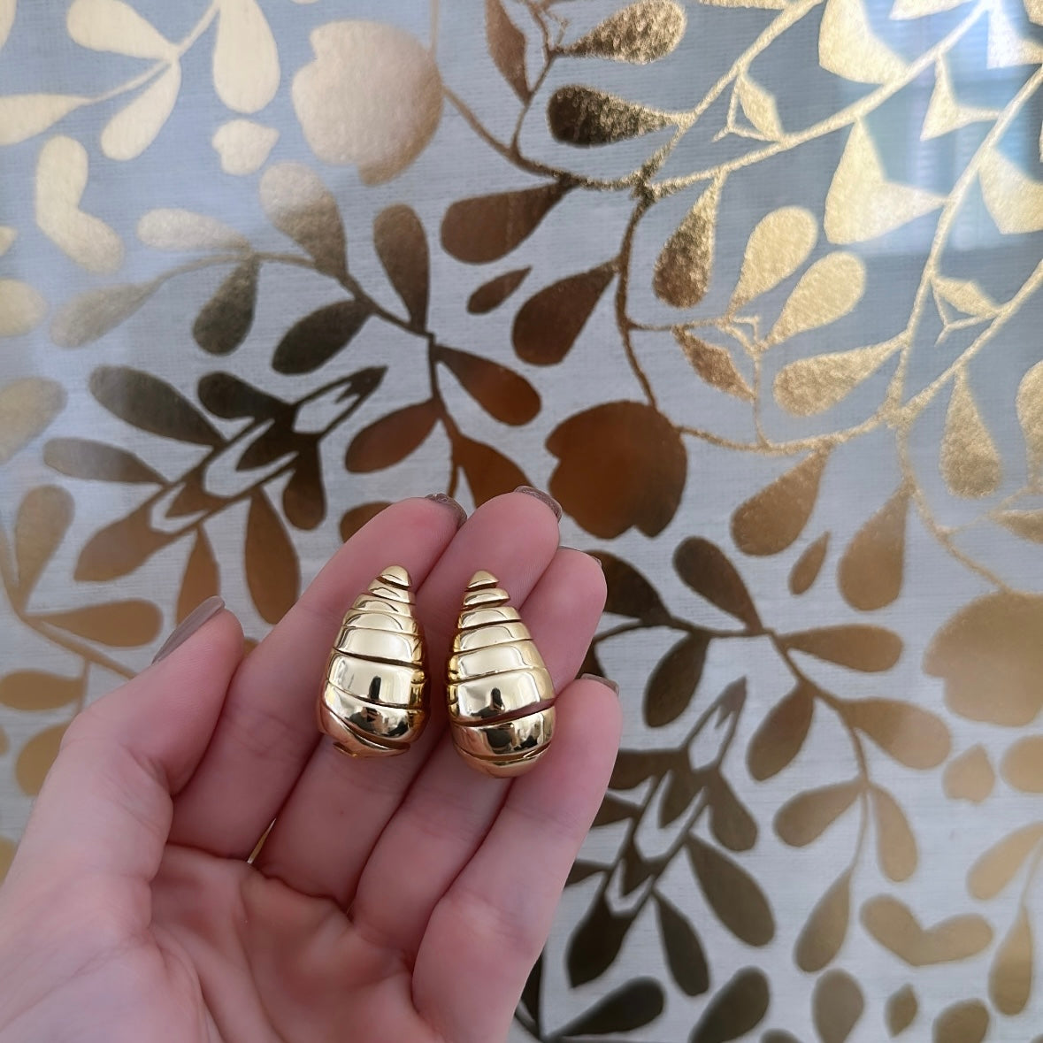Golden Juliet earrings