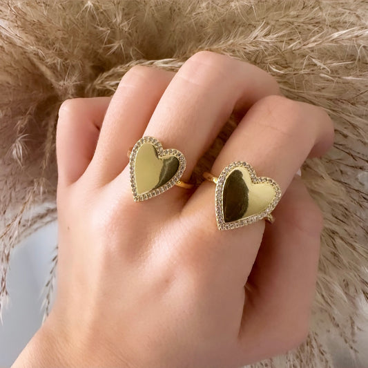 Big heart ring