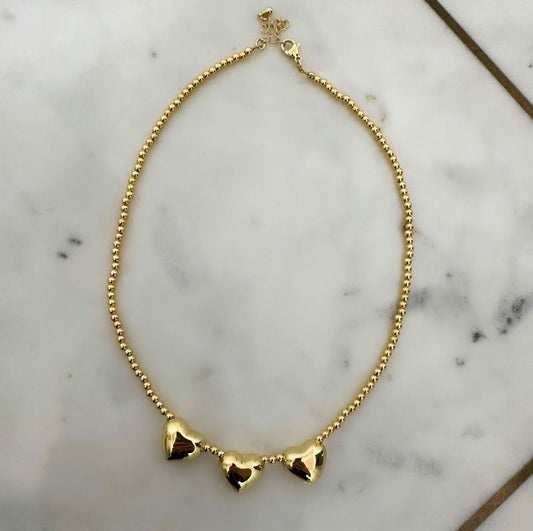Collar 3 Corazones (pequeños)