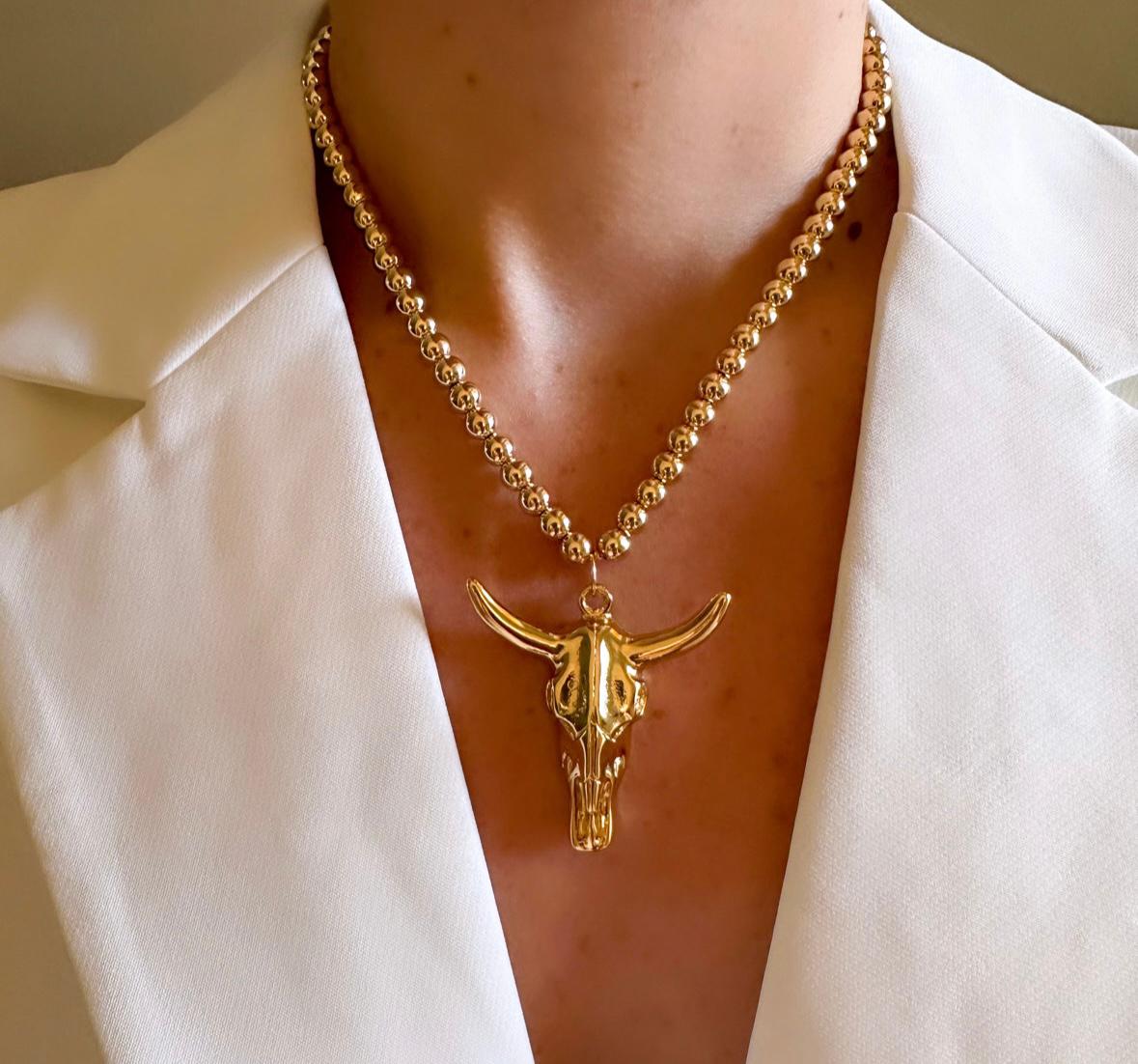 Bull necklace