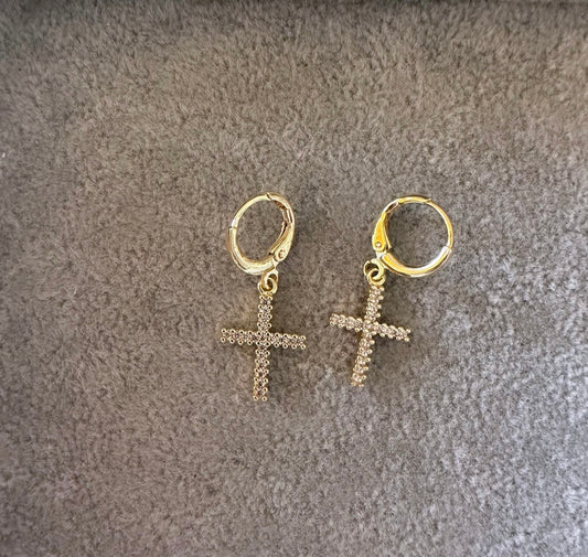 Cross earrings